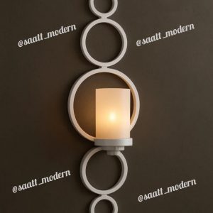 جا شمعی مدرن دیوارکوب حلقه ای